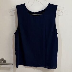 Banana Republic Classic Navy Sleeveless Top